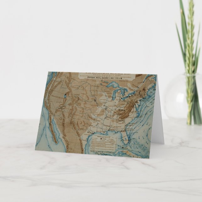 Carte météorologique américaine (Devant)