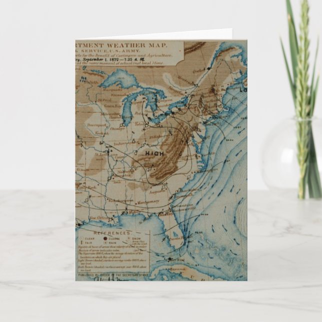 Carte météorologique américaine (Devant)