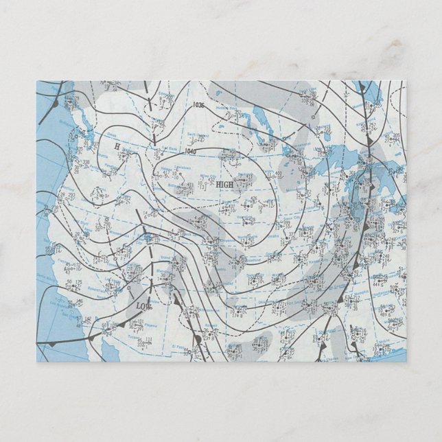 Carte météorologique nationale (Devant)