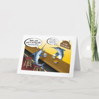Carte Mettez-le sur ma facture Billfish Grey Card