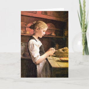 Carte Meurent kleine Kartoffelschälerin