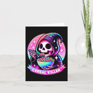 Carte Meurtre Halloween Skeleton La Faucheuse Grim E