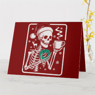 Carte Meurtre Montre Amis Horreur Tee Skeleton Noël