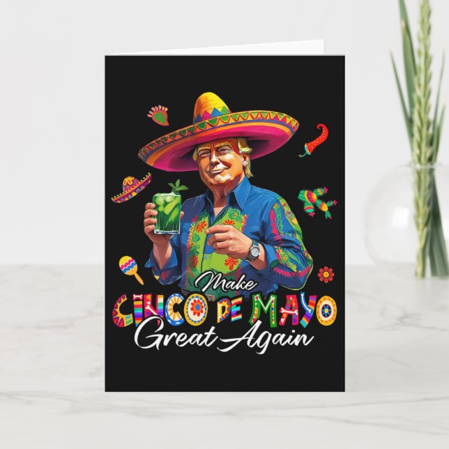 Carte Mexicain rendre Cinco De Mayo encore plus grand dr (Devant)