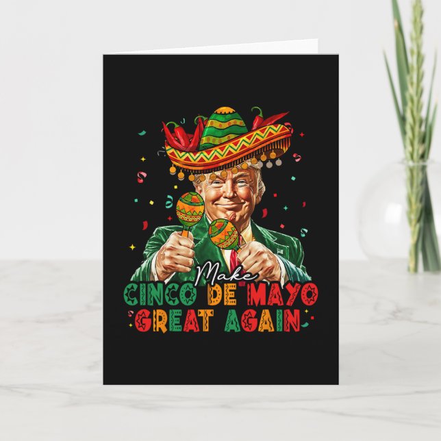 Carte Mexicain Rendre Cinco De Mayo Grande Encore Drôle  (Devant)