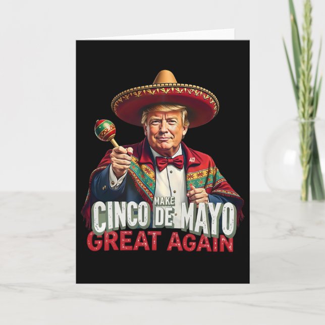 Carte Mexicain Rendre Cinco De Mayo Grande Encore Drôle  (Devant)