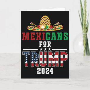 Carte Mexicains Pour Trump Drapeau Des États-Unis Vote R