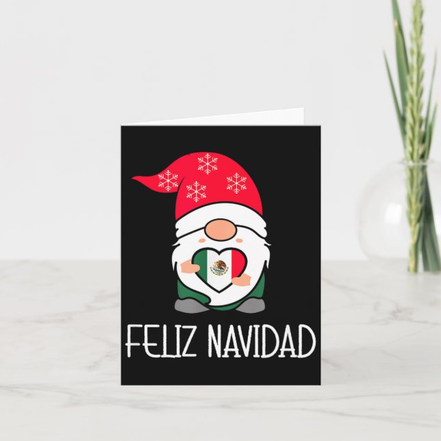 Carte Mexican Christmas Gnome Feliz Navidad Mexico  (Devant)