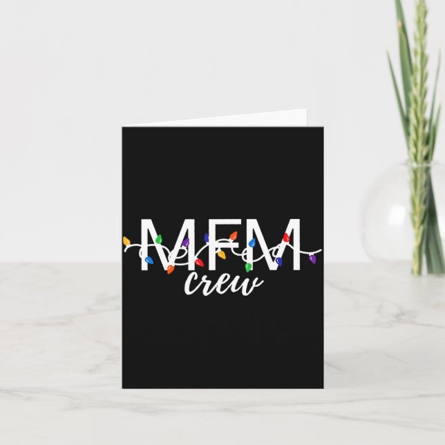 Carte Mfm Crew Christmas Maternal Fetal Medicine Obgyn N (Devant)