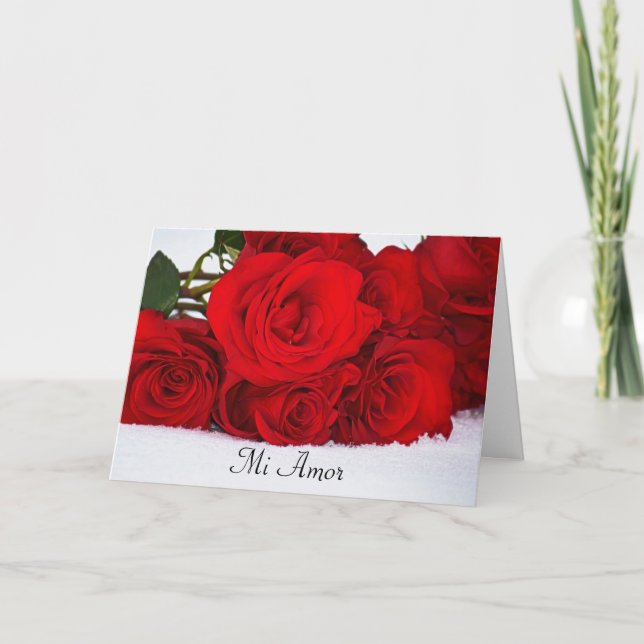 Carte Mi amère Red Roses (Devant)