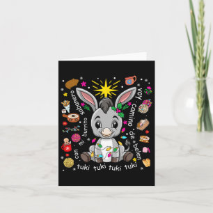 Carte Mi Burrito Sabanero Mexicain Donkey Spani
