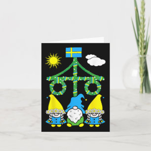 Carte Mi-été Solstice Maypole Midsomum Suède