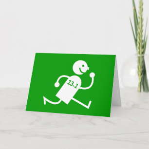 Carte Mi-marathon drôle