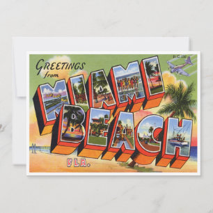 Carte Miami Beach vintage