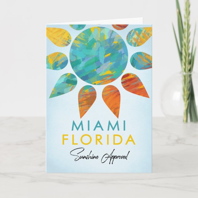 Carte Miami Florida Sunshine Travel (Devant)