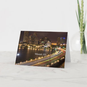 Carte Miami, Floride vue panoramique