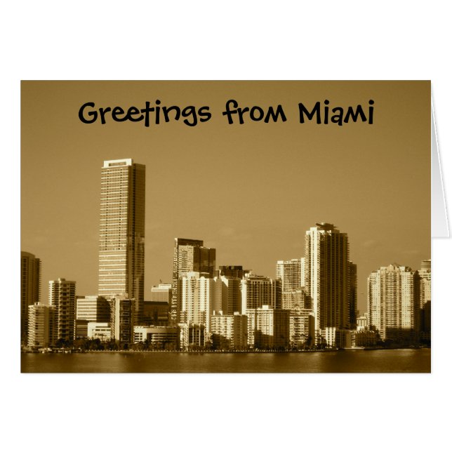 carte miamiskyline (Devant horizontal)