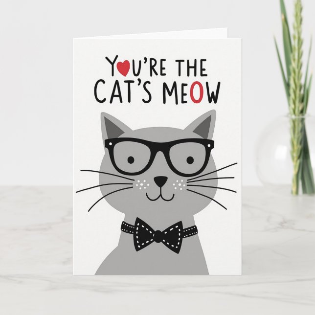 Carte Miaou Chats à pois (Devant)