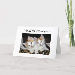 CARTE MIAOU MIAOU "50" A L'AIR FANTASTIQUE SUR "VOUS"
