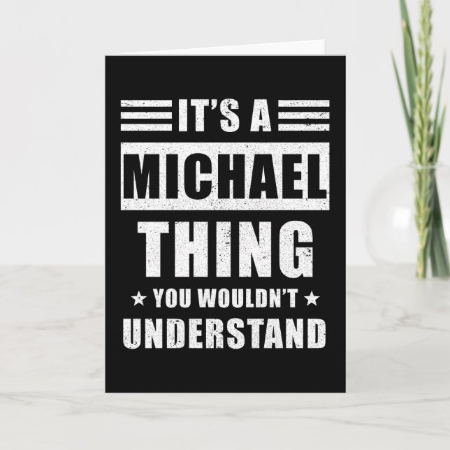 Carte Michael Gift (Devant)