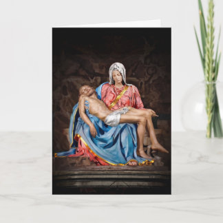 Carte MICHELANGELO PIETA' L'AGNEAU DE DIEU xdkbg