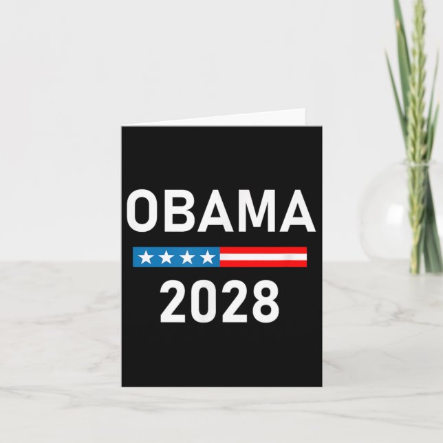 Carte Michelle Obama pour le président Obama 2028 (Devant)
