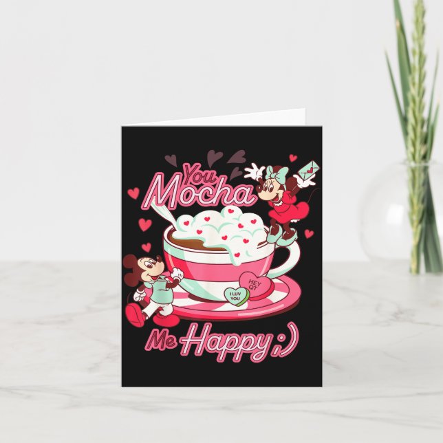 Carte Mickey &amp; Minnie Saint-Valentin Vous Me Mozzare (Devant)