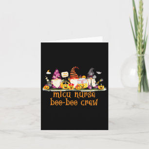 Carte Micu Icu Infirmière Rn Halloween Boo-Boo Crew