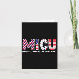 Carte Micu Nurse Drapeau Américain Patriotique 4 Juillet