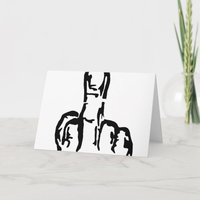 Carte Middle Finger (Devant)