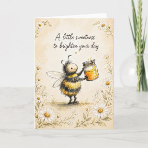 Carte Miel d'abeille Un peu de douceur pour égayer votre