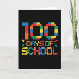 Carte Mignon 100 jours de puzzle d'inclusion qui font un