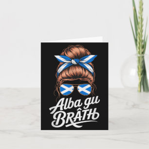 Carte Mignon Alba Gu Bràth Voyage Écosse Fille Vacances