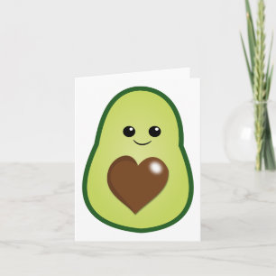 Carte Mignon Avocat Kawaii Générique Toutes Utilisations