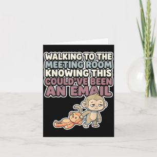 Carte Mignon bébé singe mème kawaii macaque japonais