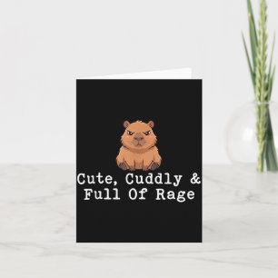 Carte Mignon Câlin Et Plein De Rage Amoureux De Capybara