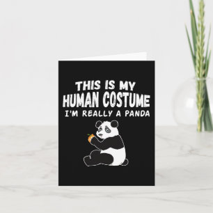 Carte Mignon Ceci est mon costume d'humain Je suis vraim