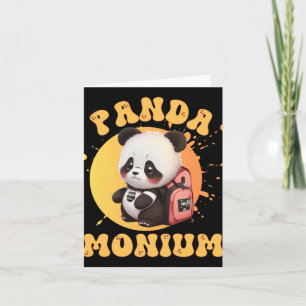 Carte Mignon Chibi Kawaii Panda Nom Année Scolaire Au Do