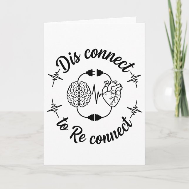 Carte Mignon désintoxication numérique déconnexion pour  (Devant)