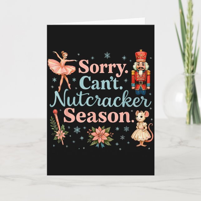 Carte Mignon Désolé ne peut pas Costume de saison de Cas (Devant)