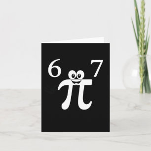 Carte Mignon dessin animé Pi blague mathématique - Pério