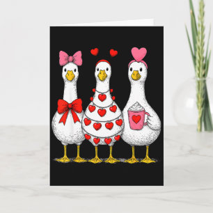 Carte Mignon Drôle Juste Un Amour Oie Canards Amoureux S