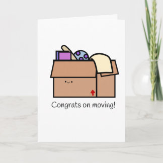 Carte Mignon drôle nouvelle maison déménagement