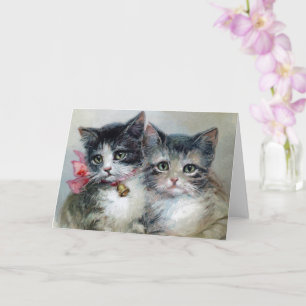 Carte Mignon et encore plus mignon, adorables chatons,
