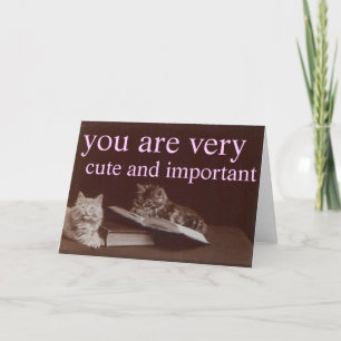 Carte mignon et important