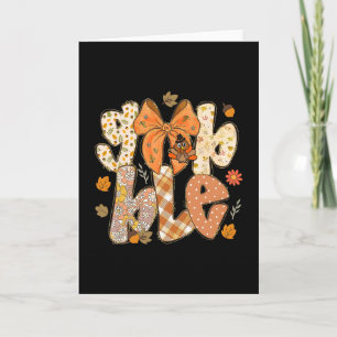 Carte Mignon gloussement gloussement Dindon Pèlerin Peti