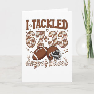 Carte Mignon J'ai Réussi 100 Jours École Football Enfant