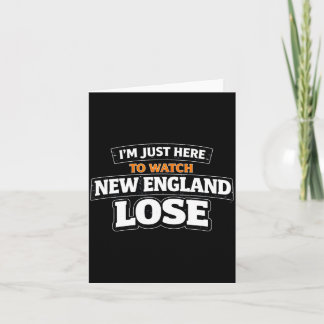 Carte Mignon Je suis juste là pour regarder New England 