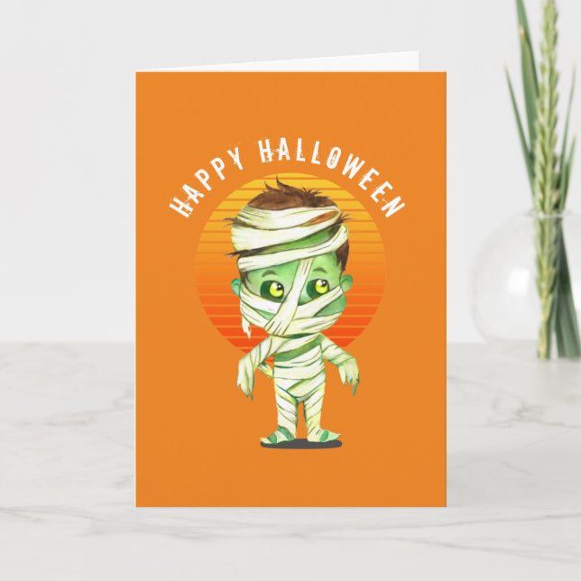 Carte Mignon Joyeux Halloween (Devant)