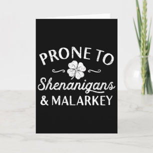 Carte Mignon Joyeux St Patrick Prone à des Fredaines An